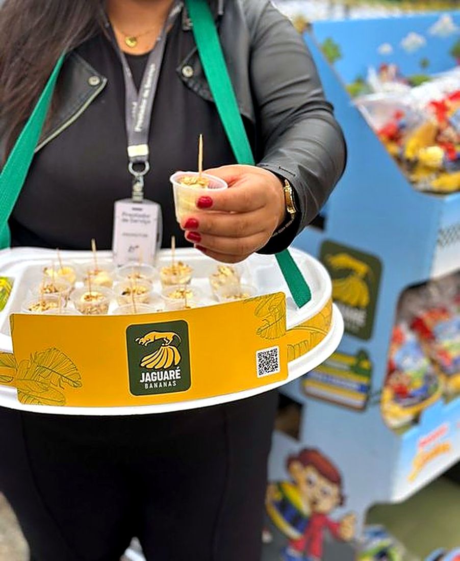 Bandeja com porções de degustação